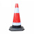 宏建 HJ 橡胶路锥 交通设施警示柱 红白反光安全路障锥 道路施工圆锥桶雪糕桶 高70cm 2kg 一个价