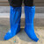 50只一次性塑料长筒靴套防水耐磨加厚鞋套下雨户外养殖畜牧蓝色 透明塑料靴套1000只（橡筋款） 均码