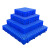 塑料防潮垫板网格垫仓板冷库垫板地台板栈板地垫货物 特厚圆孔60_40_5(蓝色)