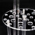 有机玻璃多功能梯形管架 28孔可转动吸管架 胖肚移液管架 圆盘形