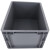 海斯迪克 欧标EU箱汽配周转箱塑料物流箱工具零件盒 800*600*120 HKCL-835