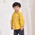 三木比迪（SAMBEDE）三木比迪1-5岁小男孩中长款双层外套春秋季男童休闲可拆帽外套潮 黄色 80cm