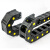 黄点30系列拖链导向槽商销售工程机床塑料拖链电缆油管保护链 黄点桥式可开30*57R55