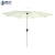 穆运 户外遮阳伞大型太阳伞雨伞手摇中柱伞铁制杆伞 白色
