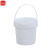 谋福1085 食品级塑料桶密封桶小水桶包装桶 龙虾打包桶（塑料桶（ 1L白色带提手））