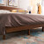 九天家私 实木床 新中式卧室家具实木双人床1.5米 1.8米可选软靠北欧实木床 床头柜 1.8米单床A款
