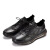 沙驰（SATCHI）男鞋加工户外休闲鞋运动鞋男士套脚轻便时尚薄款气垫商务皮鞋 黑色 44