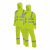 安大叔 D763/C890 高警示雨衣雨裤耐磨轻便分体式反光工作服 荧光黄 XL码 1套装
