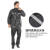 卓迪旭 ZDX-YFT03黑色牛津布分体雨衣套装，反光条巡逻防暴雨户外雨衣 XL