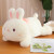 惠妮宝贝毛绒玩具兔子玩偶可爱小白兔公仔女孩睡觉抱枕小兔墩布娃娃礼物 粉色 55厘米