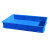 胶盘长方形塑料周转箱方盘浅盘盒子托盘鸽子洗澡盆养殖收纳盘加厚 6号塑料盘蓝