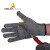 代尔塔 (DELTAPLUS）202018 8码 劳保手套D级防割13针织耐磨手套灰色 3副装