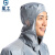 星工（XINGGONG）防静电服连体工作防护服 洁净服 防尘服无尘服带帽喷漆可定制 灰色 加大码