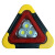 朋安 三脚架警示灯 太阳能充电汽车应急灯 LED多功能三角安全警示牌 三灯珠太阳能款
