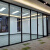 富加安杭州办公室玻璃隔断墙铝合金成品高隔间双波带百叶隔音隔墙 85款单玻透明