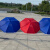 谋福 应急用大雨伞 遮阳伞 户外商用摆摊圆伞 沙滩伞广告伞2.8米蓝色/三层架/双层布（含底座）