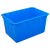 冰禹 BY-3043 蓝色加厚塑料水箱 长方形物流周转箱 90款660*450*355mm