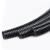 BOWERY PP阻燃波纹管塑料软管电线电缆保护套管穿线软管黑色螺纹管加厚防水尼龙线束管AD25 100米/卷  1卷