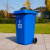庄太太 【120L红色有害垃圾】上海干湿分类分离加厚塑料环卫垃圾桶垃圾桶市政塑料垃圾桶