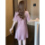 俞兆林（YUZHAOLIN）睡衣女士夏季冰丝短袖蕾丝性感睡裙感夏天薄款宽松家居服 301-粉色 160(M)【80-100斤】