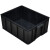 防静电周转箱零件盒ESD电子元件盒导电箱黑色塑料养龟箱子收纳筐 40#箱：530*370*205mm