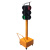 安燚AY 200口径高配 交通信号灯红绿灯可移动手推升降式太阳能道路障灯AY-094