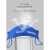XMSJ克莱因蓝口罩男潮款01时尚版高颜值个性印花一次性夏季薄款 【独立包装】【克莱因蓝-花朵100只装】
