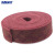 海斯迪克 HK-7005 百洁擦拭布 工业清洁布 打磨除锈红色拉丝清洁布 红色7厘米*5.8米