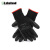 雷克兰7-2506轻型涤纶浸橡胶手套耐磨耐油防滑劳保手套 黑色 S码 