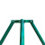 罗德力 金属支撑架固定器 镀锌钢管绿色树木防风 50管*厚度1.2mm长2m三角+抱箍