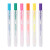 晨光（M&G）文具直液式荧光笔六色彩色单头重点标记学生记号笔办公手账笔AHM27301 紫色 1支