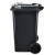 兰诗（LAUTEE）LJT2216 普通分类款大号物业环卫垃圾桶 灰色100L