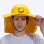 安全帽带风扇 遮阳帽神器头盔工地夏季透气施工太阳能充电安全帽 升级第四代大风力款--蓝色