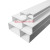 鑫卓达（XZD）白色铝合金线槽方形外开明装电线明线加厚金属桥架装饰布线槽厂家1000*50*30mm厚度0.7mm