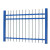 铁艺护栏别墅庭院栏杆围墙院墙围栏栅栏户外镀锌钢管锌钢护栏 一米高2根横梁(一米价格)
