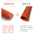 诚信工红色高温排风管 矽胶硫化排风管耐温300度排烟管钢丝热风管送风管 内径25mm(一条4米)