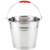 wayde QTSD-085 不锈钢提水桶手提式清洁水桶带盖 32cm【12L】 