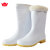 金宝源 32CM加绒白色雨鞋39码 防滑耐油厨师卫生棉靴