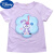 迪士尼（Disney）女童变色亮片短袖t恤2023夏季新款儿童装棉上衣小女孩半袖衣服T恤 粉色艾莎变安娜 120cm