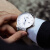 罗臣（LORSSON）德国表男士手表 原装进口黎明系列自动商务钢带机械表腕表防水 Dawn系列 银钢蓝针刻度