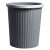 萨弗狄 圆形条纹压圈垃圾桶 中号灰色 SLC223-06 1个价格5个起订