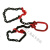 ONEVAN吊卸钢筋钢管专用吊索具欧姆环转脖钩吊装工具捆绑钢筋可调节大小 转脖钩  18-8 10T (18mm可用)