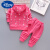 迪士尼（Disney）宝宝秋装女童长袖套装1-3岁2婴儿衣服洋气儿童毛衣三件套秋季童装 裙摆3件套粉 80cm