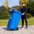 庄太太 【240升红色有害垃圾】上海加厚塑料环卫垃圾桶上挂车黑色垃圾桶咖啡色棕色市政塑料垃圾桶