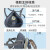 防毒口罩电焊专用防尘口罩工业粉尘可水洗日本重松U2K滤芯猪鼻子 3900灰色橡胶主体1个