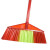 PULIJIE 扫地扫帚 清洁工具 塑料扫把 配木柄 三角 五排冰丝硬毛 扫把 单位：把
