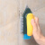 庄太太 浴室墙角缝隙无死角地板刷硬毛三角清洁刷子 白色1个装ZTT0197