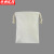 京洲实邦 棉麻帆布束口杂物包装袋 30*40cm米白色ZJ-2071