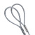 贝傅特 钢丝绳绳套 双口扁头钢吊带接头专用插编钢丝绳套起重吊具 0.5吨2米直径7.7一根 