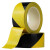 黑黄PVC斑马线警戒地标贴地面彩色车间地板划线贴胶带 黄色宽4.5cm长米6卷